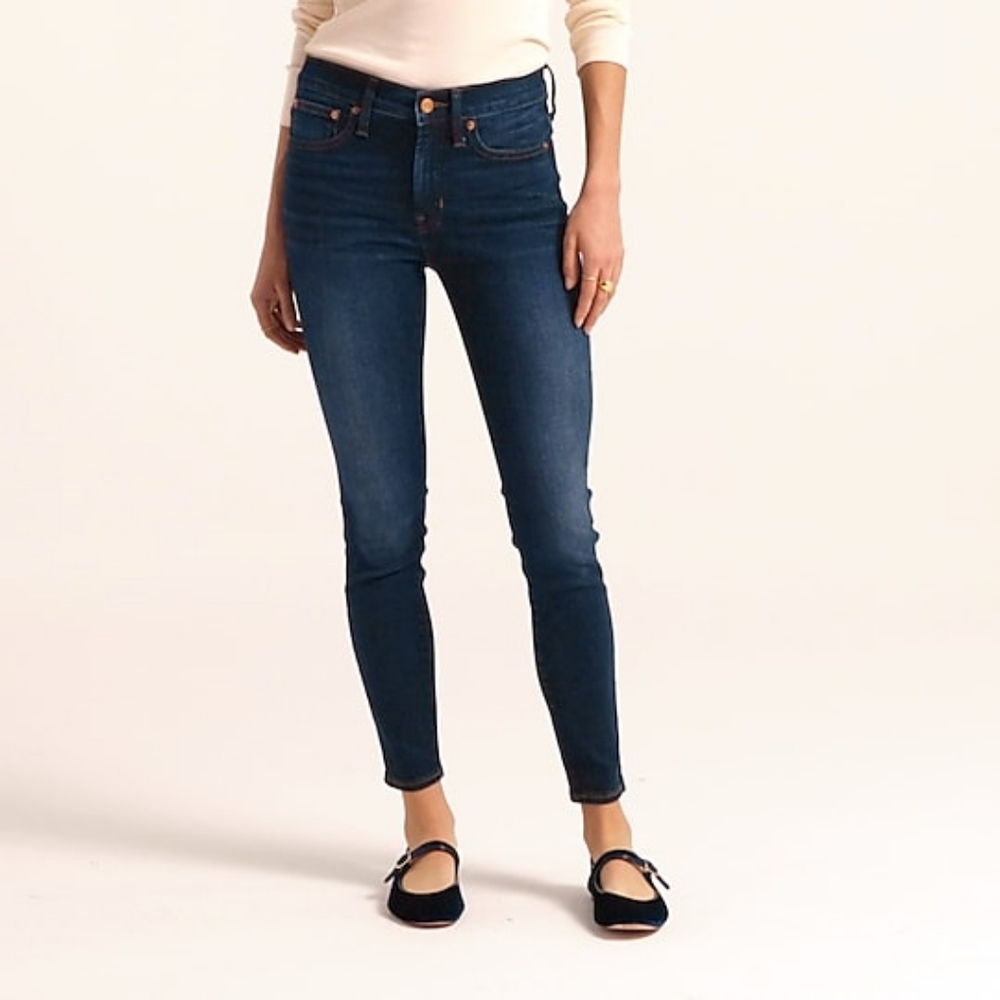 J crew 9 in toothpick jeans